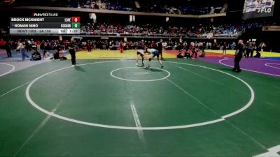 5A 190 lbs Semifinal - Roman Nino, Corpus Christi Carroll vs Brock McKnight, Lucas Lovejoy