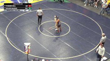 124 lbs Consi Of 16 #1 - Tyheime Bell, Shippensburg vs Taylor Naugle, South Williamsport