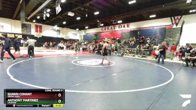 106 lbs Cons. Round 5 - Shawn Conant, Sierra Vista vs Anthony Martinez, Lakeside