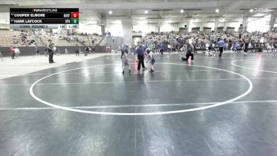 40 lbs Cons. Round 3 - Cooper Elmore, Stars Wrestling Club vs Hank Laycock, Straw Plains Hornets
