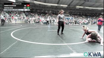 83 lbs Consi Of 16 #1 - Ember Bloxham, Salina Wrestling Club vs Eeston Rice, Watonga Youth Wrestling