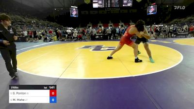 215 lbs Cons 16 #2 - Gage Ponton, ID vs Moroni Mahe, UT