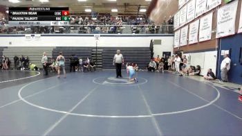 95 lbs Quarterfinal - Braxton Bean, East Idaho Elite Wrestling Club vs Paxon Talbott, Middleton Wrestling Club