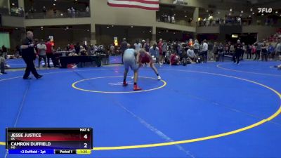 132 lbs Cons. Round 3 - Jesse Justice, OK vs Camron Duffield, MO