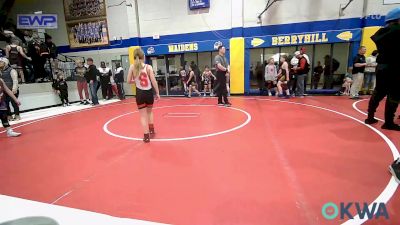 61 lbs Quarterfinal - Allie Robison, Skiatook Youth Wrestling vs Leon Sanchez, Owasso Takedown Club