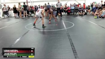 100 lbs Round 2 (6 Team) - Logan Hartzell, Warhawks Wrestling vs Jacob Phillips, Mat Warriors White