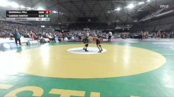 Boys 1A 132 lbs Semifinal - Marshall Pell, Cashmere vs Carson Wintch, Klahowya