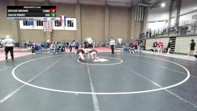 140 lbs Cons. Round 2 - Kaylee Brown, Ft. Zumwalt South vs Calyn Perry, Tonganoxie