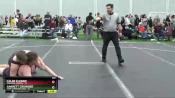 220 lbs Placement Matches (8 Team) - Caleb Kleinke, Montana Maroon vs Garrett Crowder, Team Tennessee Blue