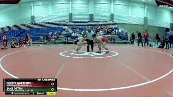 160 lbs Finals (2 Team) - Jake Osten, Portage Wrestling Club vs Cohen Wuethrich, Dragon Wrestling Club