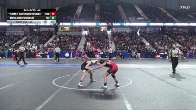 80 lbs Cons. Round 2 - Bryleigh Sickels, Frontenac vs Taryn Schwerdtfeger, Ellsworth County Kids Wrestling