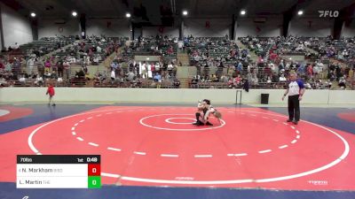 70 lbs Consi Of 8 #2 - Nathaniel Markham, Bison Takedown Wrestling Club vs Levi Martin, The Storm Wrestling Center