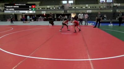 85 lbs Cons. Semi - August Kruse, Centennial Youth Wrestling vs Eli Appel, Dakota Boyz Wrestling Club