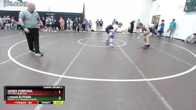 175 lbs Champ. Round 2 - Logan Euthon, Kansas City Training Center vs James Porpora, The Best Wrestler