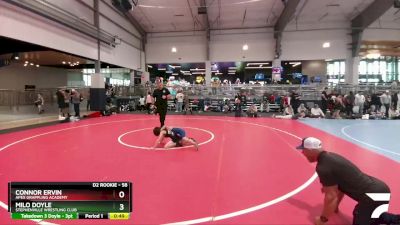 58 lbs Cons. Semi - Milo Doyle, Stephenville Wrestling Club vs Connor Ervin, Apex Grappling Academy