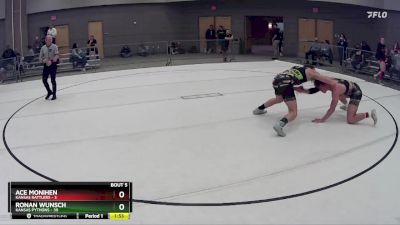 193 lbs Round 2 (8 Team) - Ronan Wunsch, Kansas Pythons vs Ace Monihen, Kansas Rattlers