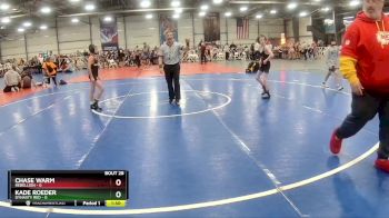 72 lbs Rd# 10- 4:00pm Saturday Final Pool - Kade Roeder, Dynasty RED vs Chase Warm, Rebellion