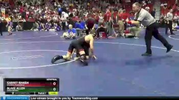 1A-120 lbs Semifinal - Garret Rinken, Nashua-Plainfield vs Blake Allen, Underwood