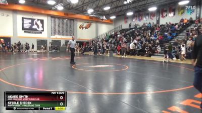 N-10 lbs Quarterfinal - Steele Shedek, North Liberty Wrestling Club vs Akaeo Smith, AWC Anamosa Wrestling Club