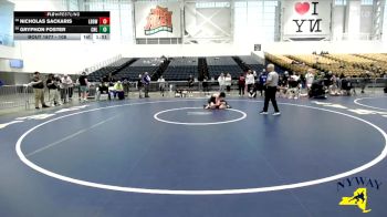 108 lbs 5th Place Match - Gryphon Foster, Club Not Listed vs Nicholas Sackaris, Long Beach Gladiators Wrestling