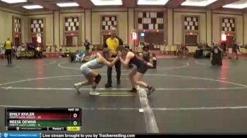 110 lbs Round 3 (8 Team) - Emily Kivler, Misfits Dark Angles vs Reese Dewar, Misfits Lucky Ladies