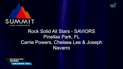 Rock Solid All Stars - SAVIORS [2025 L5 Senior - Small Semis] 2025 The Summit