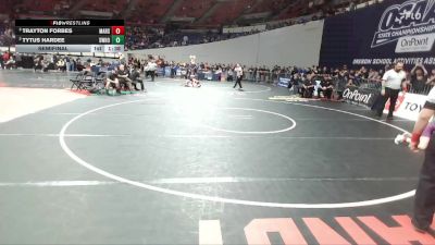 4A Boys 126 lbs Semifinal - Trayton Forbes, Marshfield Boys vs Tytus Hardee, Sweet Home Boys