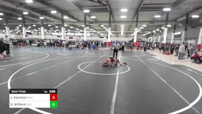 70 lbs Semifinal - Jesse Espinoza, Total Kaos vs Dawson Willford, Grindhouse WC