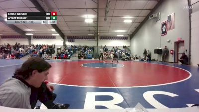 113 lbs Cons. Round 1 - Ethan Geiger, Laramie vs Wyatt Rhamy, Glenrock