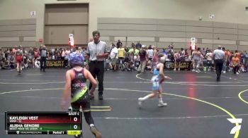 58 lbs Round 1 (10 Team) - Kayleigh Vest, WOW vs Alisha Genore, Beast Mode WA Green