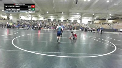 90 lbs Champ. Round 1 - Carter Walker, Cougar Wrestling Club vs Sam Strickland, Stars Wrestling Club