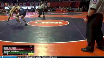 1 lbs Quarterfinal - Gabe Kaminski, LaGrange Park (Nazareth Academy) vs Samuel Edwards, Dwight