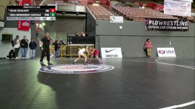 Intermediate Girls - 57 lbs Cons. Round 3 - Joeli Monserrat Castillo, TUF California Wrestling Academy vs Jolie Schlaht, Terminators Wrestling Club