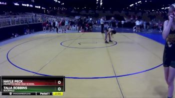 100 lbs Quarterfinal - Hayle Peck, Palmetto Ridge High School vs Talia Robbins, Buchholz