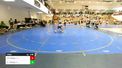 100 lbs Semifinal - Dathan Flakes, Georgia vs Lukas Young, Refinery Wrestling Academy