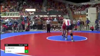 220 lbs Cons. Round 3 - Hunter Benedict, Tonganoxie vs Collin Scott, El Dorado