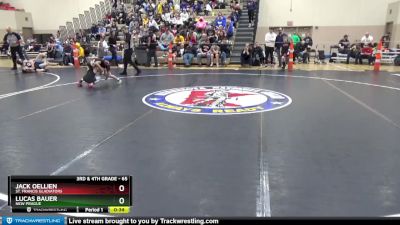 65 lbs Cons. Round 2 - Jack Oellien, St. Francis Gladiators vs Lucas Bauer, New Prague