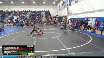 116 lbs Semifinal - Mackenzie Muniz, Hillcrest vs Deandra Meza, Pounders WC