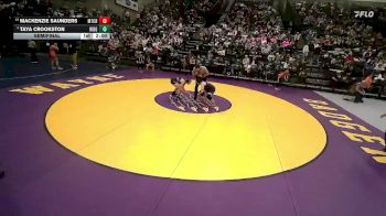 4A 145 lbs Semifinal - Taya Crookston, Ridgeline vs Mackenzie Saunders, Mountain Crest