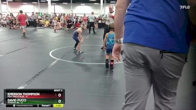 44 lbs Round 1 (4 Team) - Emerson Thompson, Full Circle Blue vs David Pucci, Streaks WC