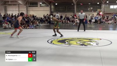 125 lbs Final - Kyle Montaperto, Virginia vs Markel Baker, George Mason