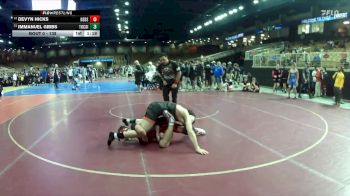 138 lbs Champ. Round 2 - Immanuel Gibbs, Tocoi Creek vs Devyn Hicks, New Smyrna Beach Sr H S