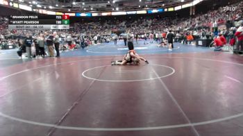 6A 132 lbs Cons. Round 3 - Wyatt Pearson, Timberline vs Brandon Felix, Post Falls