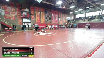 120 lbs Cons. Round 2 - Elliot Stratman, Evansville Mater Dei vs Draven Hamilton, Evansville Mater Dei