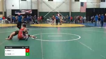 120 lbs Quarterfinal - Adrian Bice, Columbus Wrestling Org vs Dillen Hook, Larned