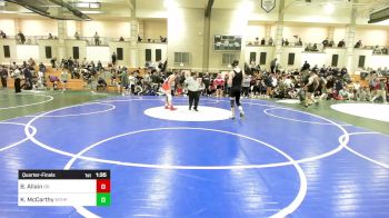 144 lbs Quarterfinal - Brenton Allain, Bridgewater-Raynham vs Kyle McCarthy, Mt. Hope