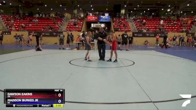 97 lbs Cons. Round 1 - Dawson Eakins, OK vs Madison Burkes Jr, KS