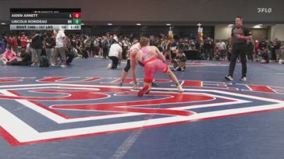 157 lbs Quarterfinal - Aiden Arnett, IL vs Lincoln Robideau, MN