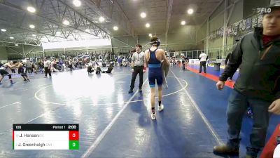 106 lbs Champ. Round 2 - Jaxon Hansen, East Idaho Elite vs Jantz Greenhalgh, Carbon