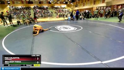 145 lbs Cons. Semi - Ibraheem Farha, Poway vs Mac Calavitta, Esperanza